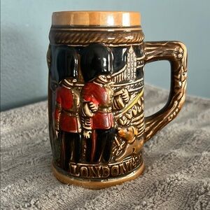 London Ceramic Beer Stein with Guard Design